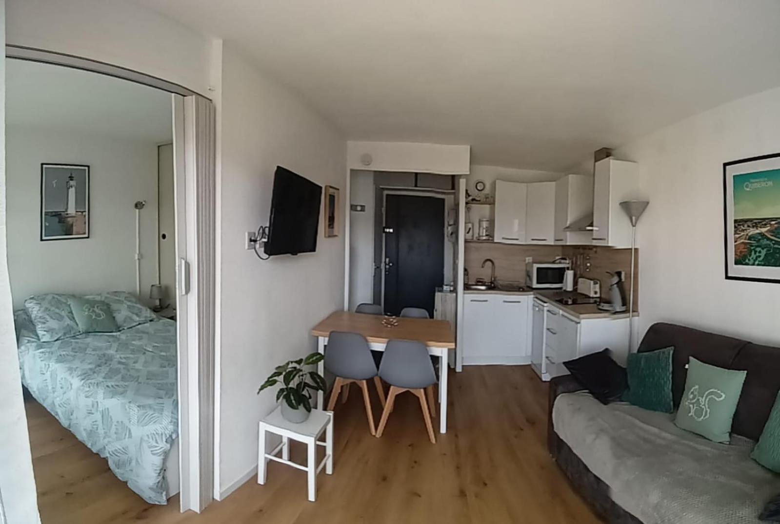 Appartement Cocon A Quiberon Dans Residence Calme, Plages Et Centre Ville A Pied Ou A Velo Pour 2 A 4 Personnes Exteriör bild